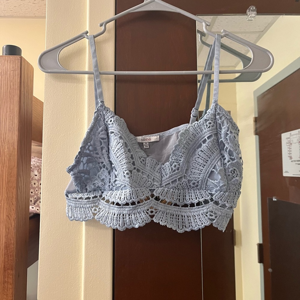 Blashe Light Blue Lace Bralette